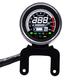 Wholesale Black 12V Motorbike Fuel Gauge , LCD Universal Motorcycle Cluster from china suppliers