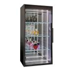 Elevate Your Living Room with Fashionable Glass Door LED Infinity Mirror Wine
