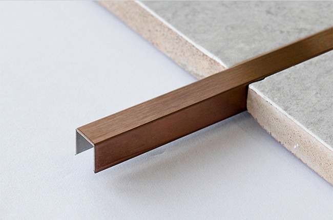 10mm Height 201 Stainless Steel Floor Edge Trim Strips ODM For Wall Decoration