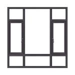 Colorful Aluminum Window And Door Frame Profiles 6063 T5 Extruded Industrial