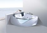 Hydromassage Bathroom Jacuzzi Tub With 2 Seats Corner Installation