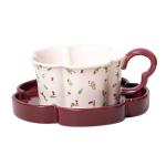 Vintage Afternoon Tea Flower Shaped Tea Cups And Saucers Cappuccino Mug