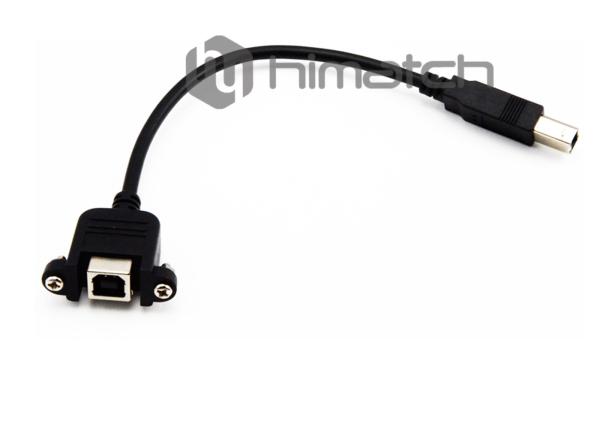 Quality Panel Mount High Speed USB 2.0 Cable Black Color Male To Female USB Cable for sale