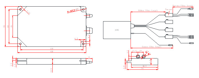 150GHZ SPACING GAUSSIAN AAWG C-T MULTIPLEXER / DEMULTIPLEXER
