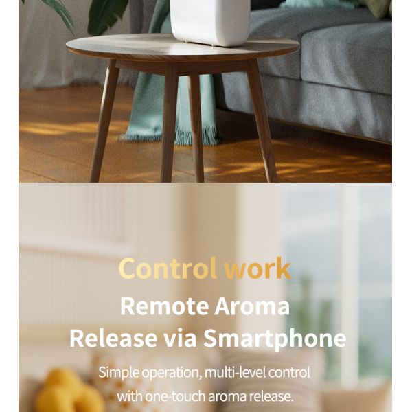 Small Cordless Aromatherapy Diffuser With 130ml Oil Capacity Bluetooth App Control