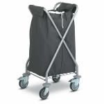 Folding Laundry Hotel Luggage Dolly / OEM Chrome Hotel Luggage Carrier