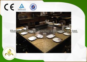 Wholesale 9 Seats Indoor Outdoor Teppanyaki Hibachi Grill Table For Hotel / Food Plaza / Restaurant / Bar from china suppliers