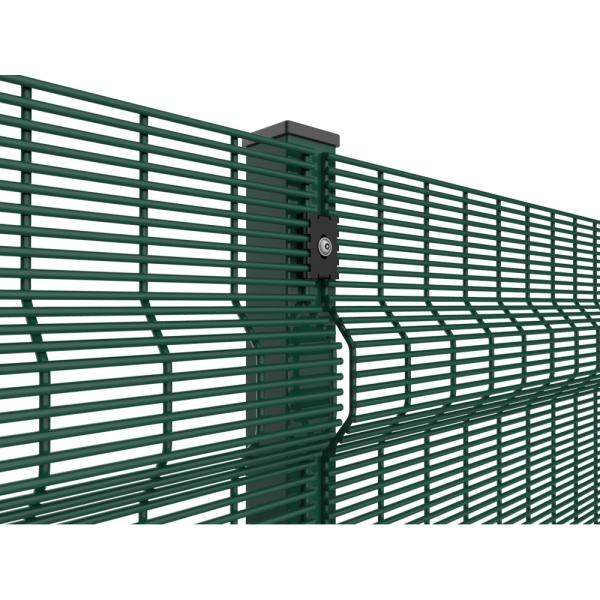 High Security 358 Mesh Anti Climb Fence Panels For Airport