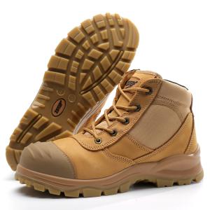 Wholesale Mid Cut Construction Safety Shoes Genuine Leather Expensive Safety Shoes For Heavy Duty Work from china suppliers