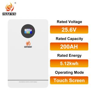 Wholesale 25.6V 51.2V Energy Storage Systems 5.12kwh 100Ah 200Ah LiFePo4 Lithium Battery Touch Screen from china suppliers