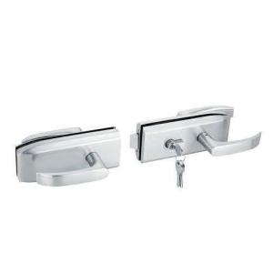 Wholesale Glass door locks LC-037, stainless steel 304 plate, finishing satin or mirror from china suppliers