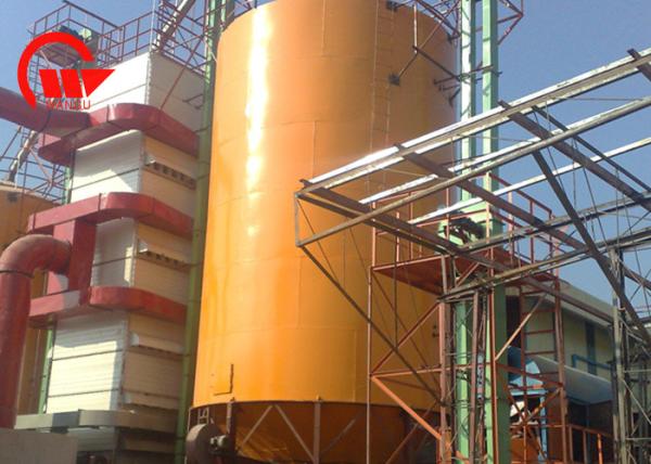 Corrugated Hot Dip Steel Grain Silo Galvanized Steel Material Temperature