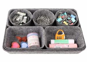 Wholesale 10.7x7.5 Organize Cosmetics 3mm Felt Storage Boxes from china suppliers
