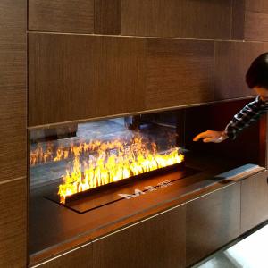 Wholesale 118'' 3000mm Water Mist Electric Fireplace 220V Multi-Side View Illusion Of Fire from china suppliers