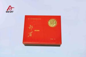 Wholesale Lightweight Red Art Paper Bags For Shopping , Environmentally Friendly from china suppliers