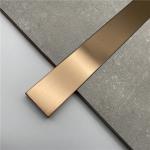 Decorative color metal L shape stainless steel tile trim for hotel