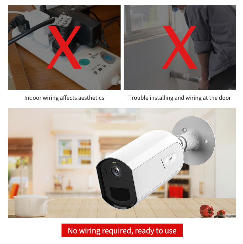 Glomarket Tuya Weatherproof Outdoor Security IP Camera Night Vision Motion APP Control Wireless Wifi Cctv Camera