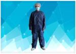 Blue Disposable Coveralls Lightweight Economical Waterproof Disposable Coveralls