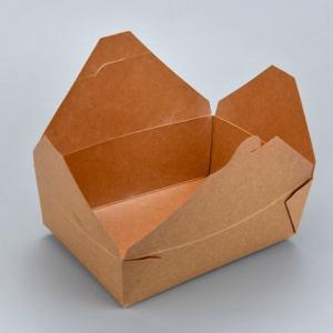Wholesale brown color disposable lunch box in Kraft paper food packing box from china suppliers