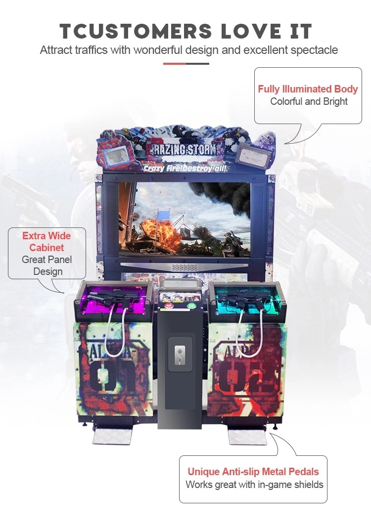 Razing Storm Shooting Arcade Machine Hardware Material