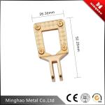 Fancy black 26.3*52.25mm square zinc alloy metal accessories