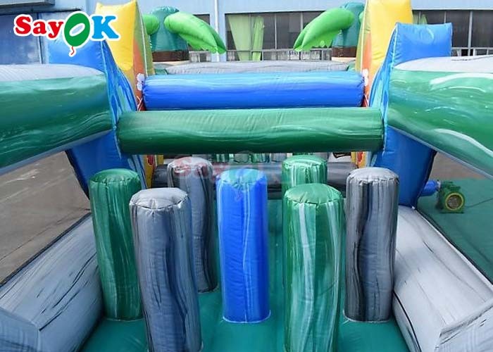 48ft Interactive Inflatable Obstacle Course Funny Bouncy House Inftable For Party Events