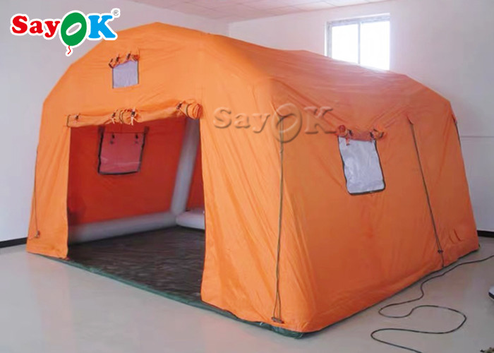 inflatable emergency tent Fire Proof PVC Tarpaulin Inflatable Medical Tent / Medical Relief Tent