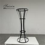 ZT-591 New wedding decor centerpieces tall iron black flower stand