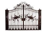 Double Entry Cast Iron Gates Powder Coat Wrought Iron Entry Gates