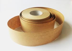 Wholesale Brown Color Kraft Gummed Paper Tape , Self Adhesive Kraft Paper Strong Adhesion from china suppliers