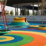 Harmless And Odorless 15mm Rubber Safety Tiles Outdoor Rubber Synthetic Running