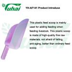 Pink Green Feeding Hopper Professional 1qt Plastic Feeder Shovel Feed Scoop