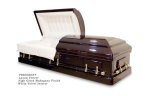 Wholesale High gloss black american style wooden casket , MDF with veneer from china suppliers