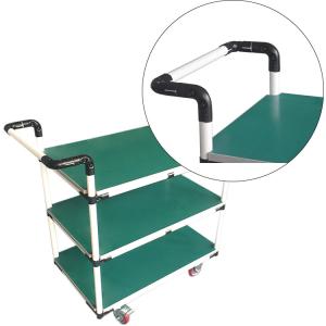 Wholesale Industrial Plastic Platform Cart With Lean Tube Stainless Steel Crate from china suppliers