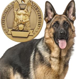 Wholesale Personalised Military Dog Tags 3D Embossed Pure Copper Etched from china suppliers