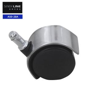 Wholesale Black Stainless Steel Office Chair Wheel Replacement Nylon 50mm Silent Wheel from china suppliers