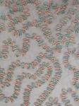 Crochet Corded Lurex Embroidery Metallic Lace Fabric