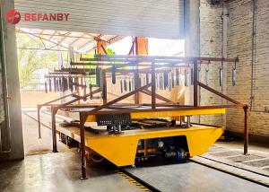 Wholesale Heavy Capacity Hydralic Lift Rail Material Transfer Trolley from china suppliers