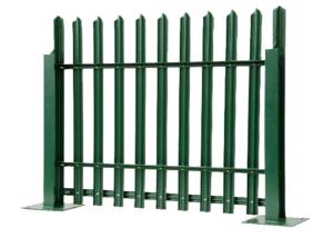 Wholesale Park Green Color Pvc Security Palisade Fence Pales , Wire Mesh Fence from china suppliers