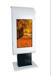 China Floor Standing Outdoor LCD Digital Signage Touch Screen Double Faces 2000 Nits on sale