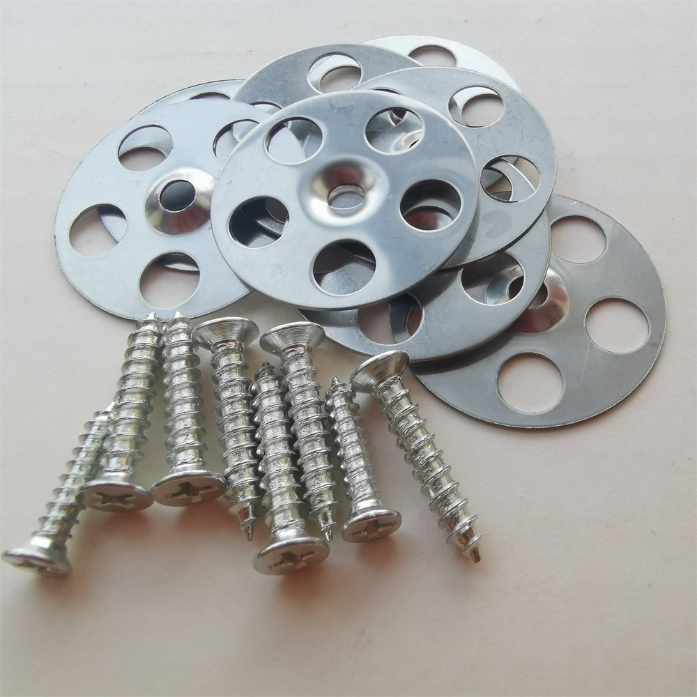 Galvanized Steel 36 Mm Insulation Disc Washers For XPS Boards