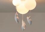 Romantic Kids Children Bed Room Pendant Light Colourful Glass Balloon Led
