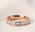 Diamond Stainless Steel Jewellery Ring Full Diamond Fashion Ring Custom