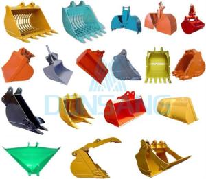 Wholesale 30T 40T Excavator Crusher Bucket Rock Jaw Crusher Bucket Blue Yellow from china suppliers