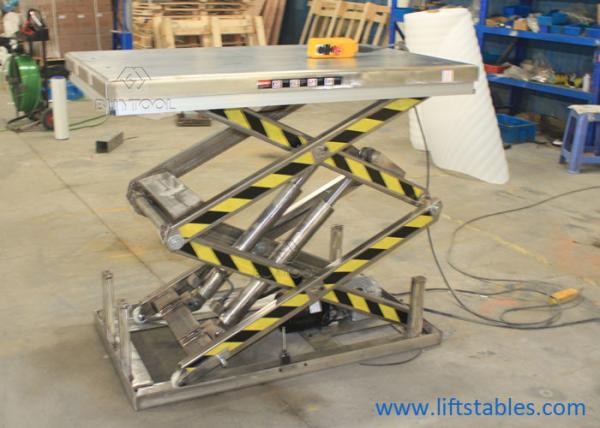 2000 Lbs Stationary Lift Table Hydraulic Electric Stainless Steel Scissor