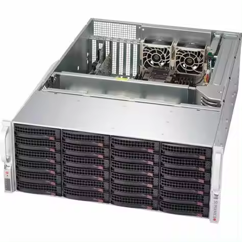 Stock Supermicro SSG-6049P-E1CR24H 4U Rack Server for Server Environments in Black