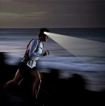 USB Motion Sensor Head Torch Outdoor Working Light 10000 Hours Lifespan