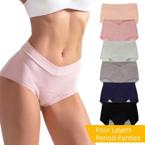 Wholesale Breathable Cotton 3layers V Shape Waistline Panties Women'S Period Underwear from china suppliers