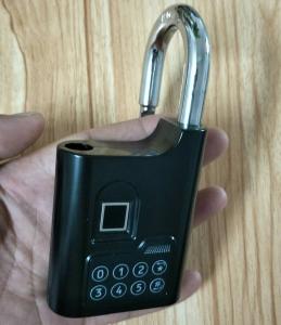 Wholesale Biometric door lock Fingerprint lock Padlock black fingerprint lock from china suppliers
