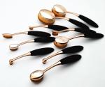 oval shaped brush Professional makeup brush set